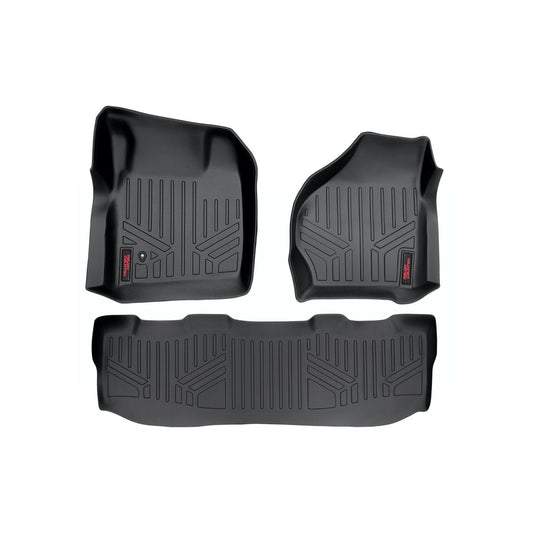 ROUGH COUNTRY Floor Mats | FR & RR | Crew Cab | Ford F-250/F-350 Super Duty 2WD/4WD (99-07) | M-52002