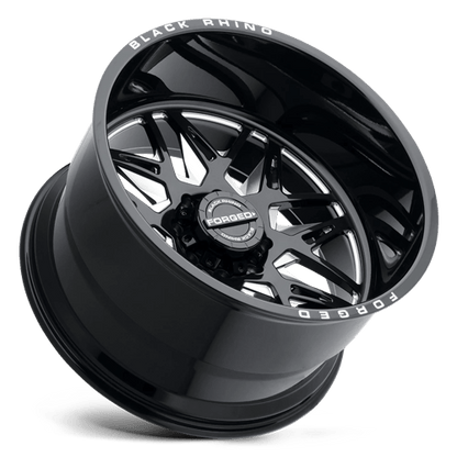 Black Rhino Hard Alloys TWISTER GLOSS BLACK W/ MILLED SPOKES DIRECTIONAL