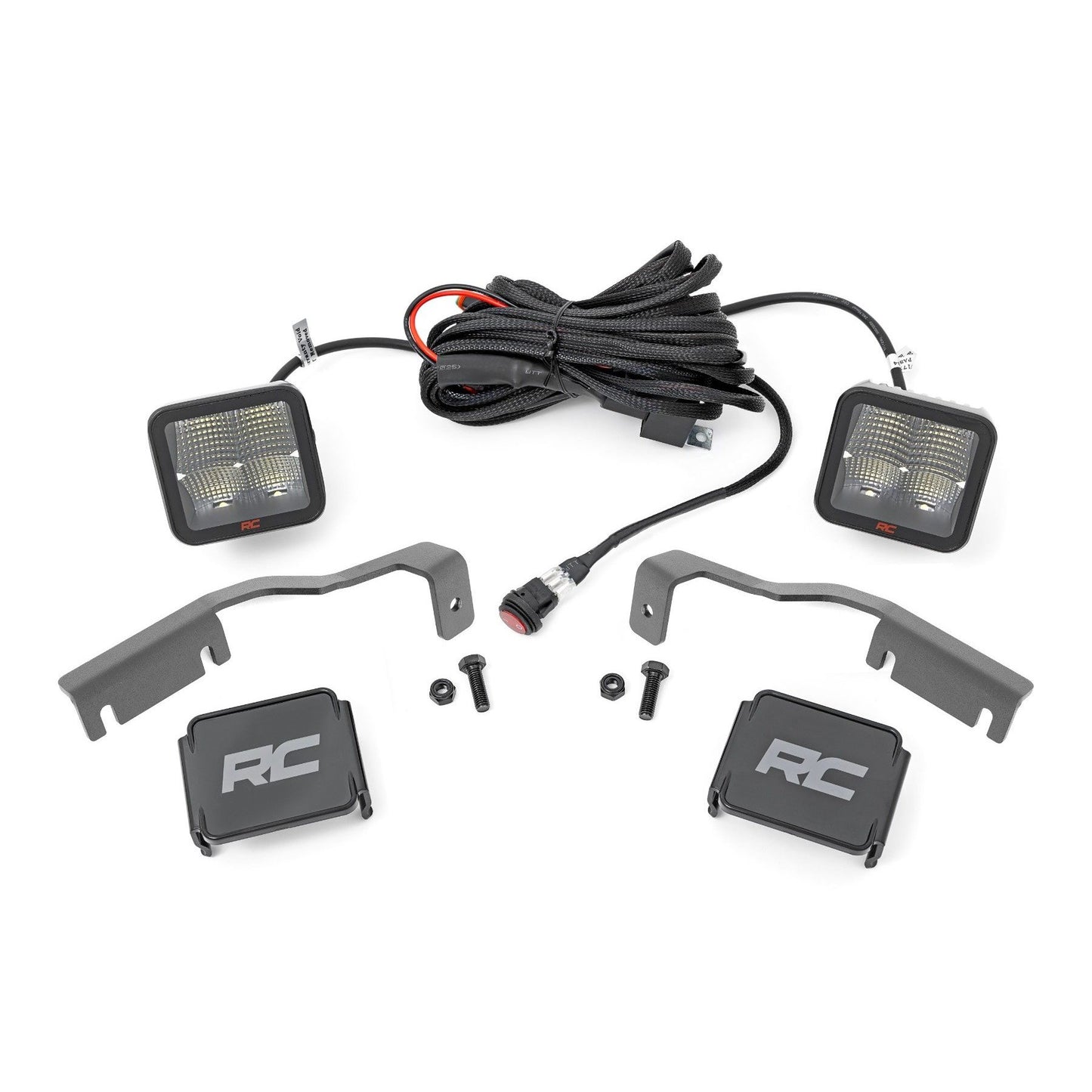 ROUGH COUNTRY LED Light Kit | Ditch Mount | 2" Spectrum Pair | Spot | Nissan Frontier (22-25) | 81064