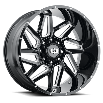 VISION 361 SPYDER Gloss Black Milled Spoke