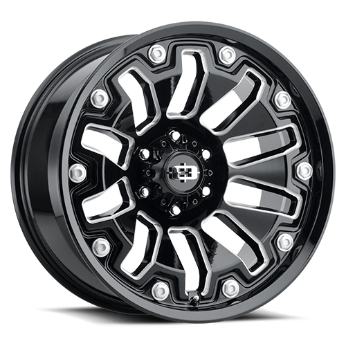 VISION 362 ARMOR Gloss Black Milled Spoke