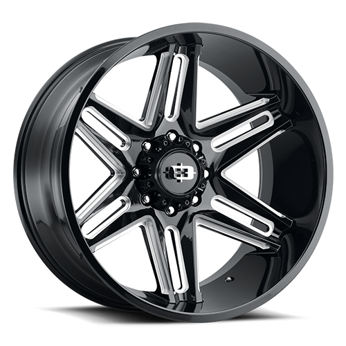 VISION 363 RAZOR Gloss Black Milled Spoke