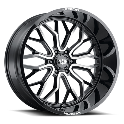 VISION 402 RIOT Gloss Black Machined Face