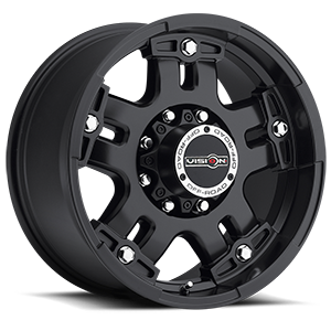 VISION 394 WARLORD Matte Black Machined Face