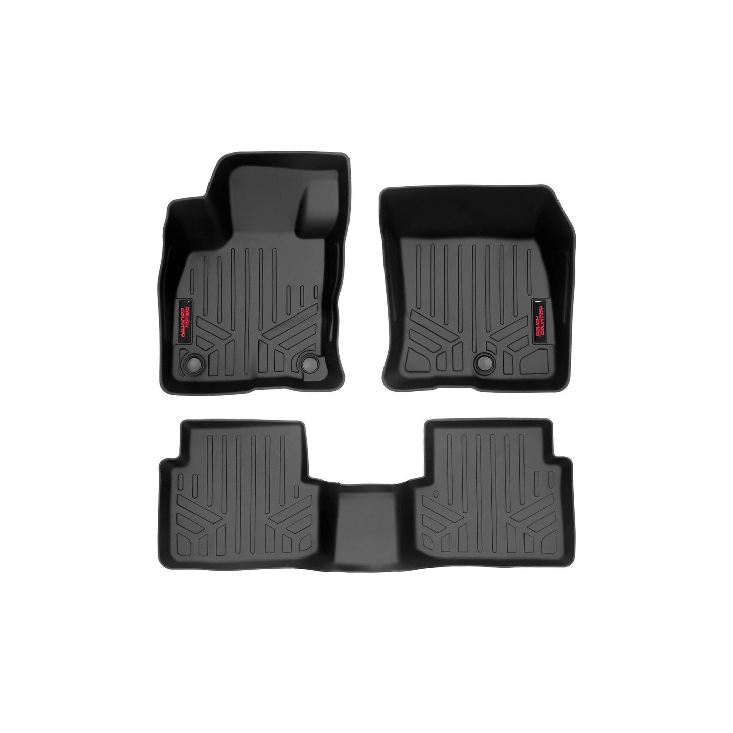 ROUGH COUNTRY Floor Mats | FR & RR | Ford Bronco Sport 4WD (2021-2025) | M-51323