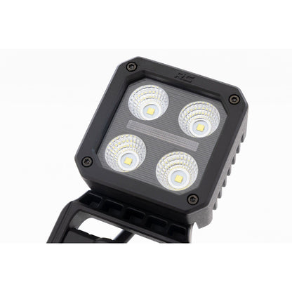 ROUGH COUNTRY Black Series LED Light Pair | 2 Inch | Flood | Swivel Mount | 70802