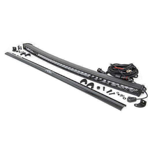 ROUGH COUNTRY 40 Inch Black Series LED Light Bar | Curved | Single Row | 72740BL