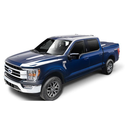 AUTO VENTSHADE | Rain Guard In Channel Black/Smoke Fits SuperCrew Ford F-150 2015-2026 | 194975