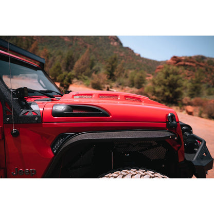 DV8 Off-Road 2018-2024 Jeep JL & 2020-2024 Jeep JT Heat Dispersion Hood C3| HDMBJL-01