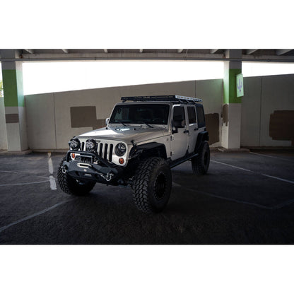 DV8 Off-Road 2007-2018 Jeep Wrangler JK Full-Length Roof Rack C3| RRJK-03