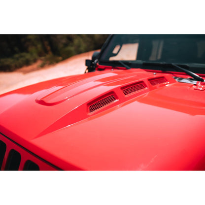 DV8 Off-Road 2018-2024 Jeep JL & 2020-2024 Jeep JT Heat Dispersion Hood C3| HDMBJL-01