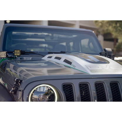 DV8 Off-Road 2018-2024 Jeep JL & 2020-2024 Jeep JT Heat Dispersion Hood C3| HDMBJL-01