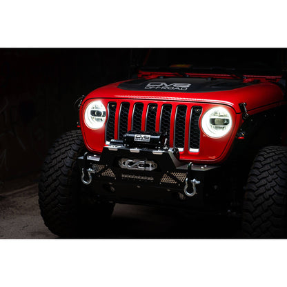 DV8 Off-Road 2018-2024 Jeep JL & 2020-2024 JT LED Headlights | Chrome C3| HLCJL-01