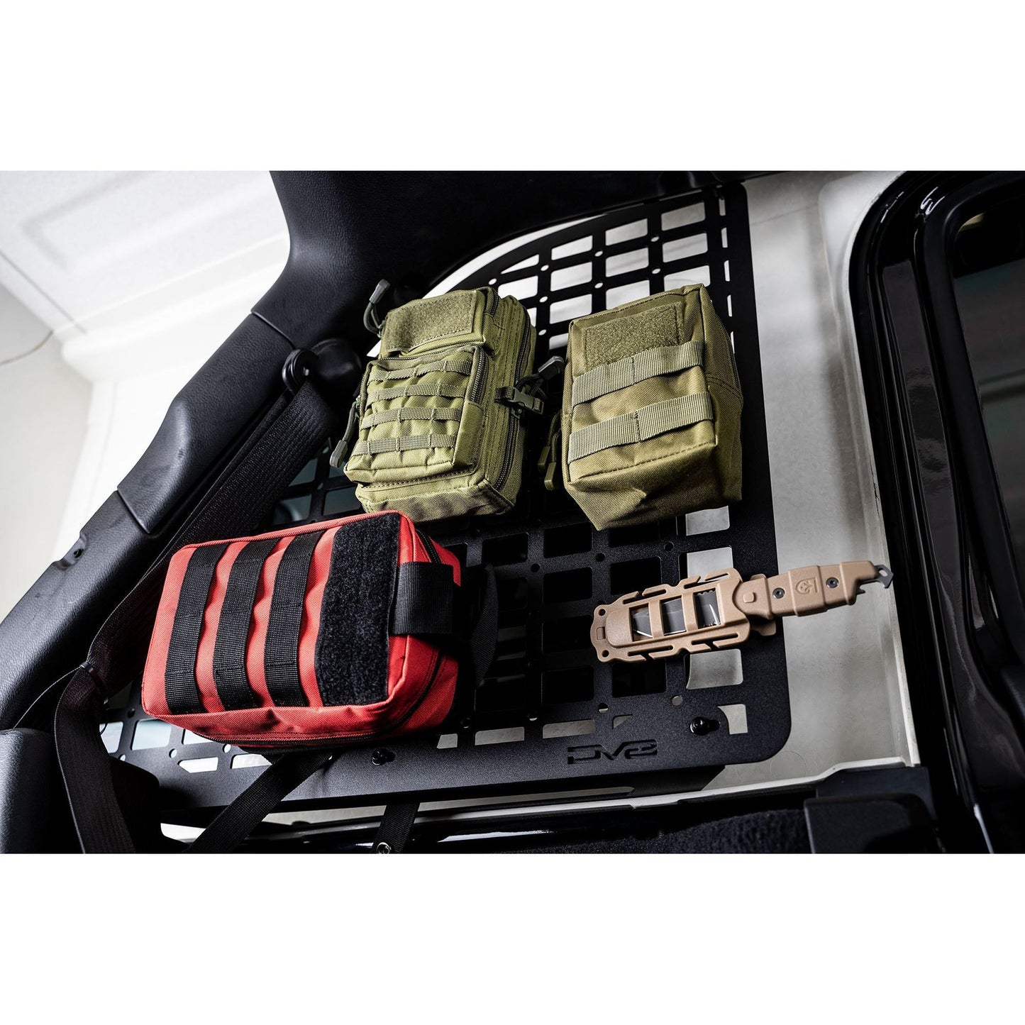 DV8 Off-Road 2018-2023 Jeep Wrangler JL | Rear Window Molle Storage Panels C3| MPJL-01