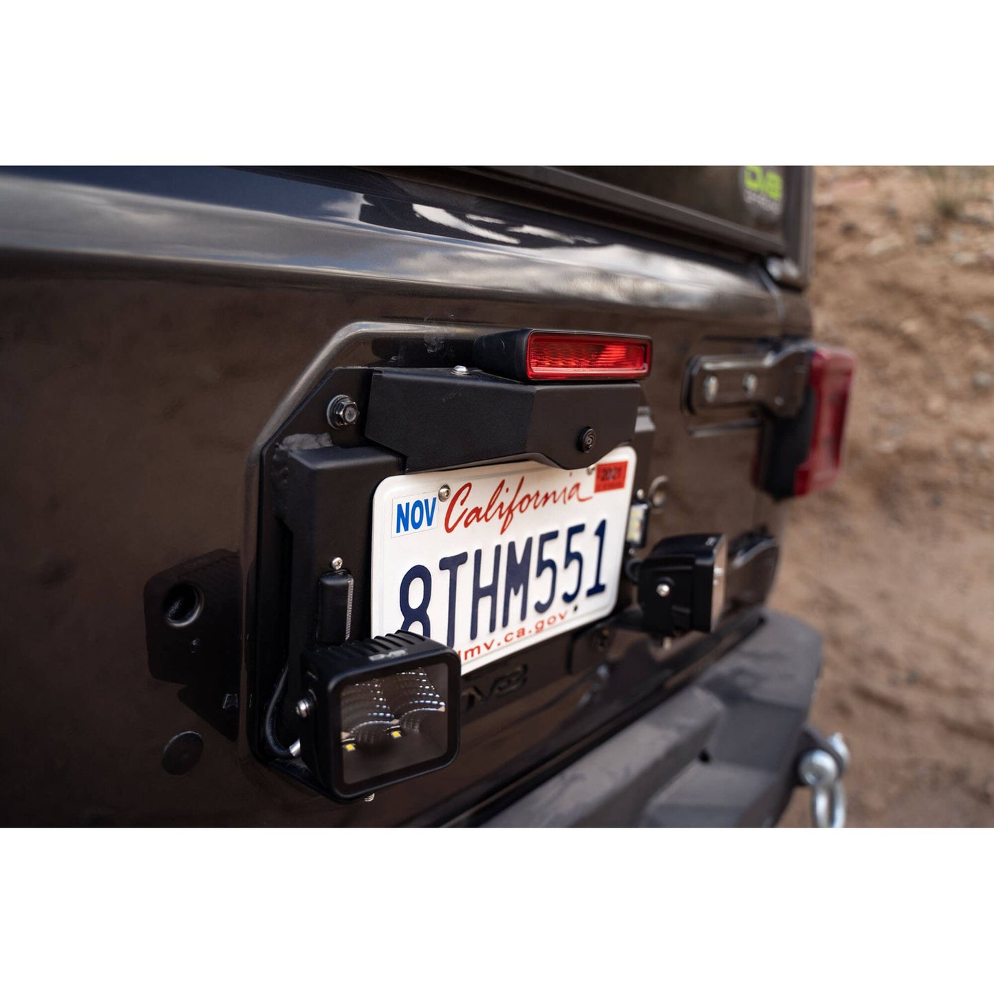 DV8 Off-Road 2018-2024 Jeep Wrangler JL Spare Tire Delete with Light Mounts C3| TSJL-03