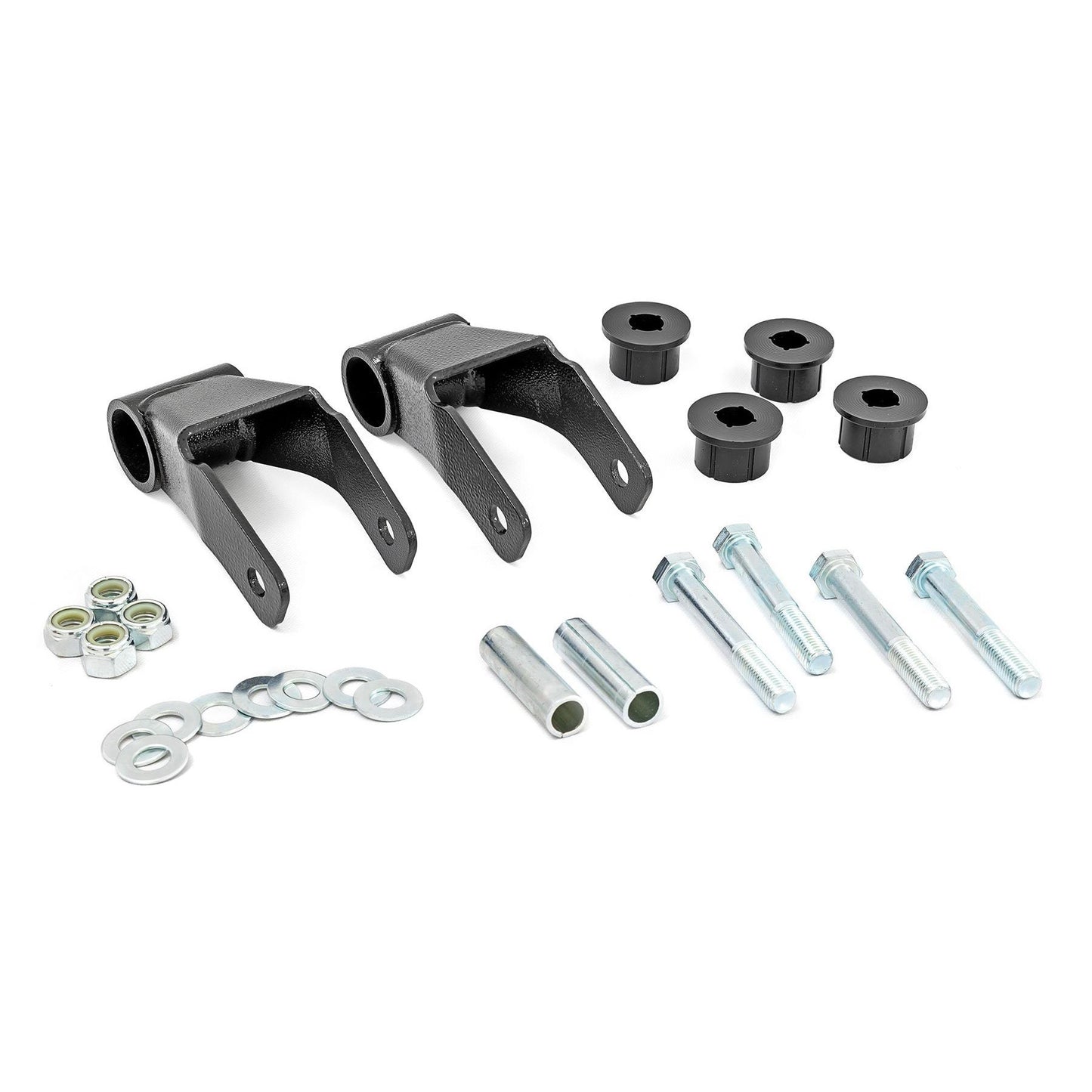 ROUGH COUNTRY Boomerang Lift Shackles | .75 Inch | Jeep Cherokee XJ 2WD/4WD (1984-2001) | 1104