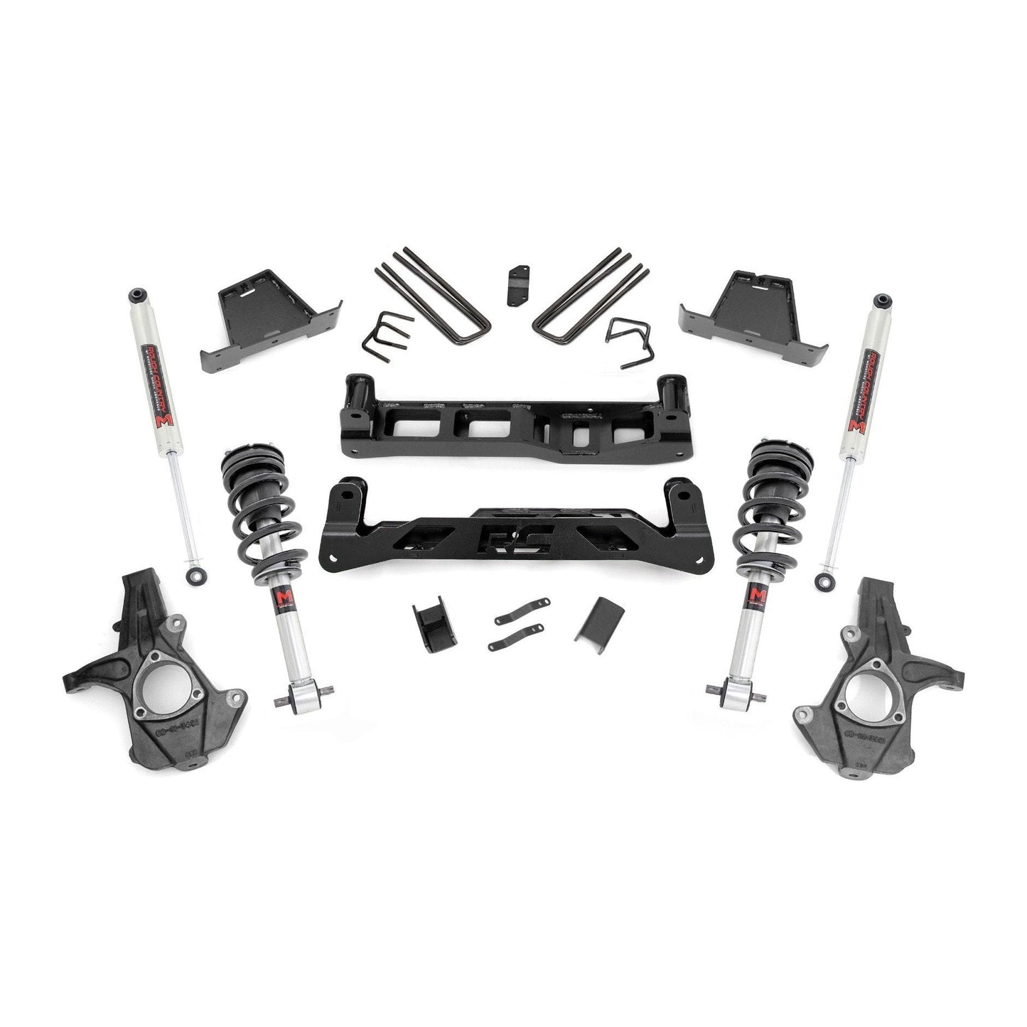 Rough Country M1 Struts w/M1 Rear Shocks 7.5 Inch Lift Kit I 26340