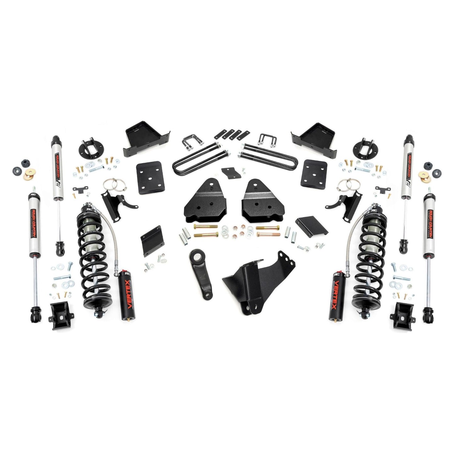 Rough Country V2 Monotube Shocks 4.5 Inch Coilover Conversion Lift Kit I 56358