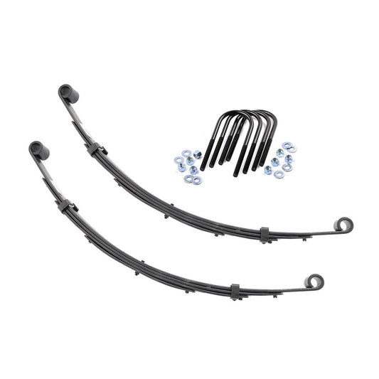 ROUGH COUNTRY Front Leaf Springs | 3" Lift | Pair | Jeep Grand Wagoneer/J10 Truck/J20 Truck/Wagoneer 4WD | 8004Kit