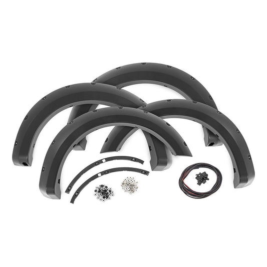 Rough Country Flat Black Pocket Fender Flares I F-F10911A
