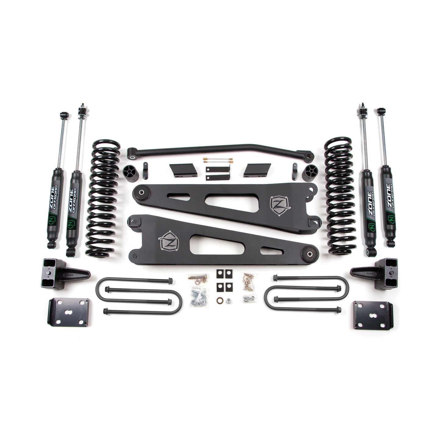 Zone Offroad 4 Inch Lift Kit w/ Radius Arm Gas  I ZONF28N