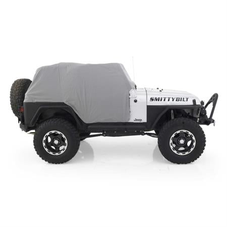Smittybilt Water-Resistant Cab Cover with Door Flaps (Gray) for YJ and TJ