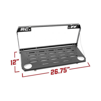 Rough Country Tailgate Table (Folding) for 18-C Jeep Wrangler JL-JLU