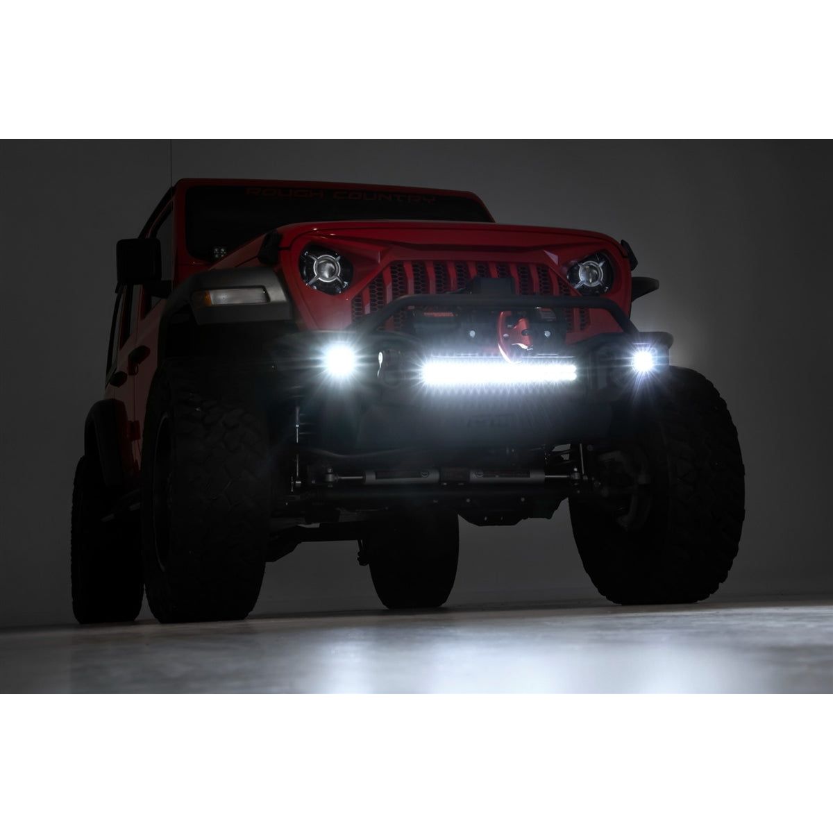 Rough Country  Front Tubular Bumper for 2007-C Jeep Gladiator JT - Wrangler JK & JL RCS10647