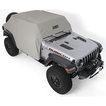 Smittybilt Water-Resistant Cab Cover with Door Flaps (Gray) For 18+ Jeep Wrangler JL 4 Door Models