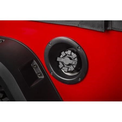 Rugged Ridge Elite Aluminum Fuel Cap (Black) 01-Current Jeep Wrangler, 2 and 4 Door Models