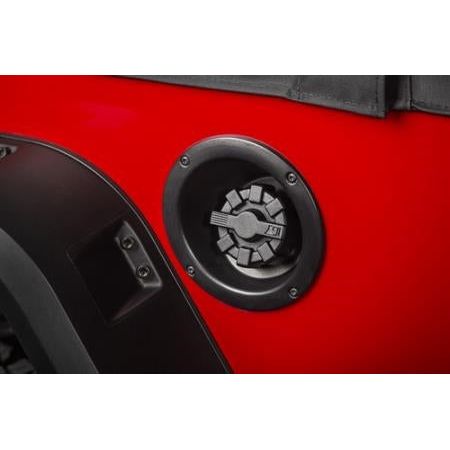 Rugged Ridge Elite Aluminum Fuel Cap (Black) 01-Current Jeep Wrangler, 2 and 4 Door Models 11229.1