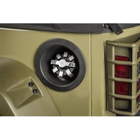 Rugged Ridge Elite Aluminum Fuel Cap (Brushed Aluminum) 11229.11