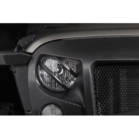 Rugged Ridge Elite Euro Guard Kit - Pivotal Headlight (Black) for 07-18 Wrangler JK-JKU 11230.13