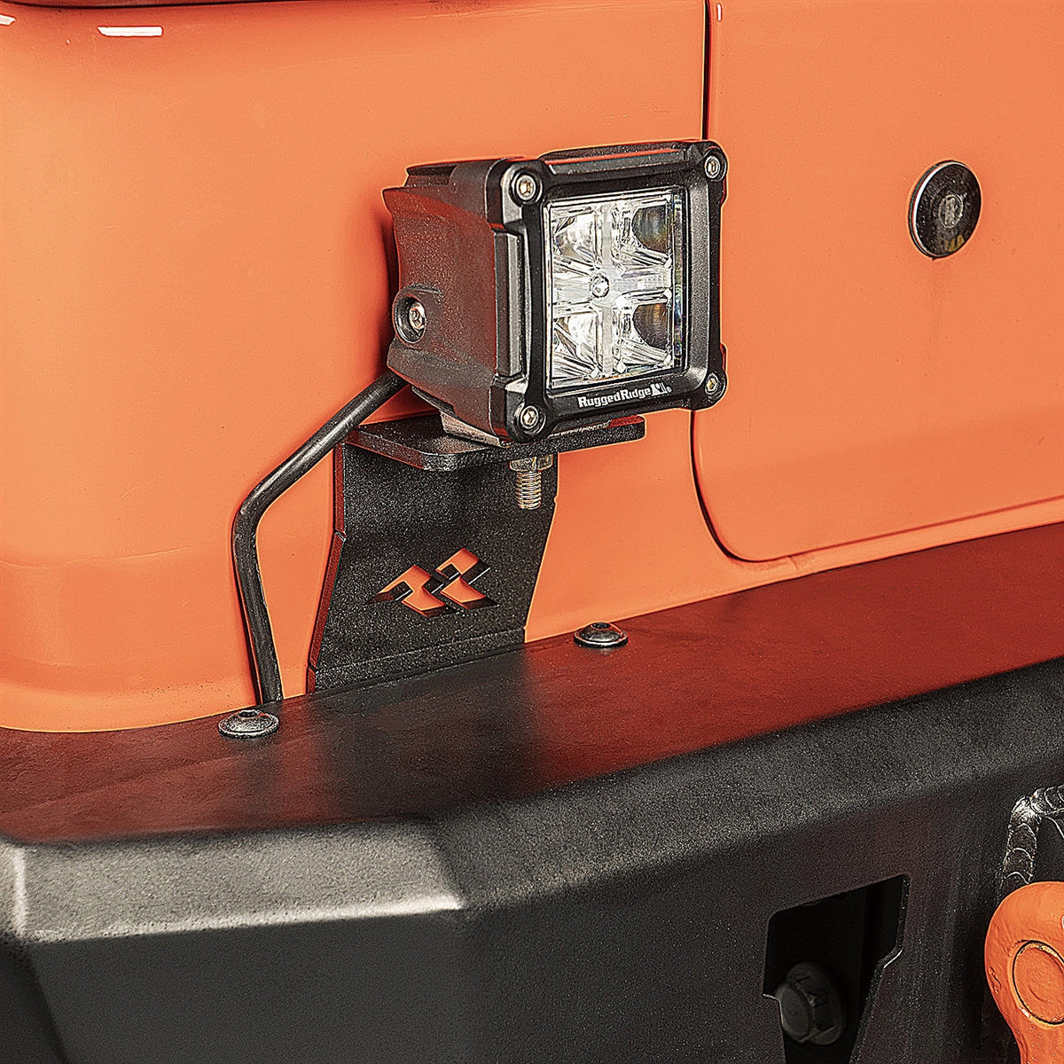 Rugged Ridge LED Cube Mount, Rear (Pair) for 18-C Jeep Wrangler JL