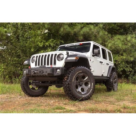 Rugged Ridge Spartacus Stubby Front Bumper w-o Winch Plate (Black) for 18-C JL - Gladiator JT