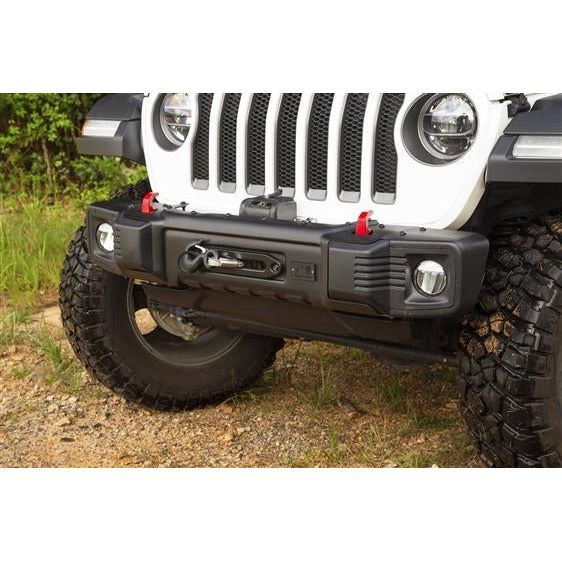 Rugged Ridge Spartacus Stubby Front Bumper w-o Winch Plate (Black) for 18-C JL - Gladiator JT
