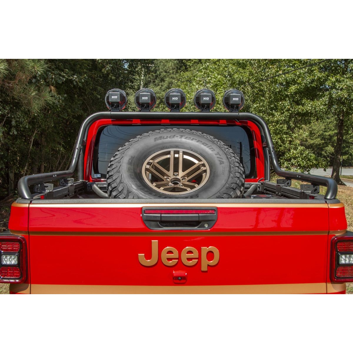 Rugged Ridge Bed Mounted Spare Tire Carrier for 2020-C Jeep Gladiator JT 11546.71