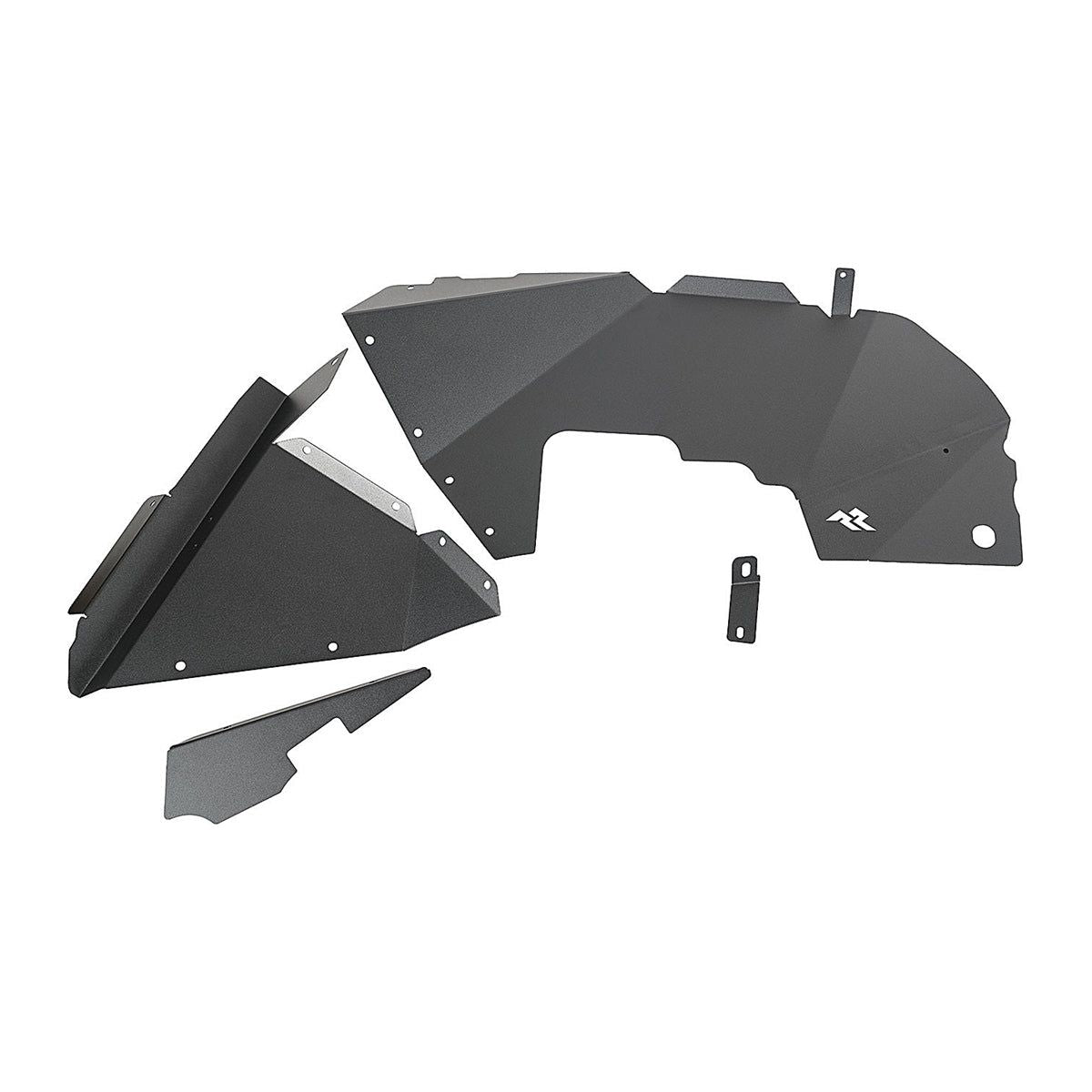 Rugged Ridge Black Powdercoated Aluminum Inner Fender Flare Liners (Front pair) for 18-C Jeep Wrangler JL 11615.61