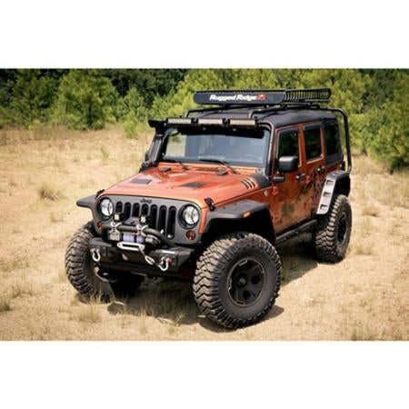 Rugged Ridge Hurricane Flat Fender Flare Set for 2007-2018 JK Wrangler 11640.1