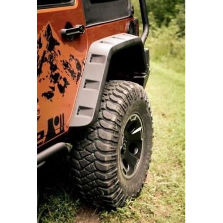 Rugged Ridge Hurricane Flat Fender Flare Set for 2007-2018 JK Wrangler 11640.1