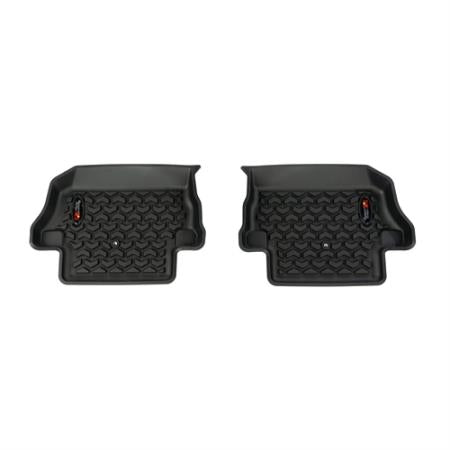 Rugged Ridge Floor Liner Kit (Black) Front and Rear 18-C Jeep Wrangler JL, 2 Door 12987.43