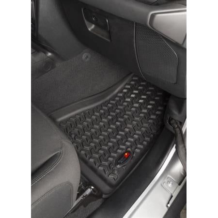 Rugged Ridge Floor Liner Kit (Black) Front and Rear 18-C Jeep Wrangler JL, 2 Door 12987.43