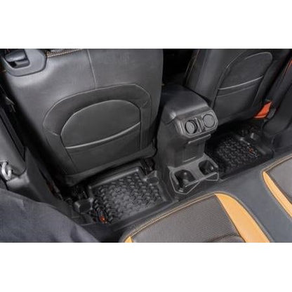 Rugged Ridge Floor Liner Kit (Black) Front and Rear 18-C Jeep Wrangler JL, 2 Door 12987.43