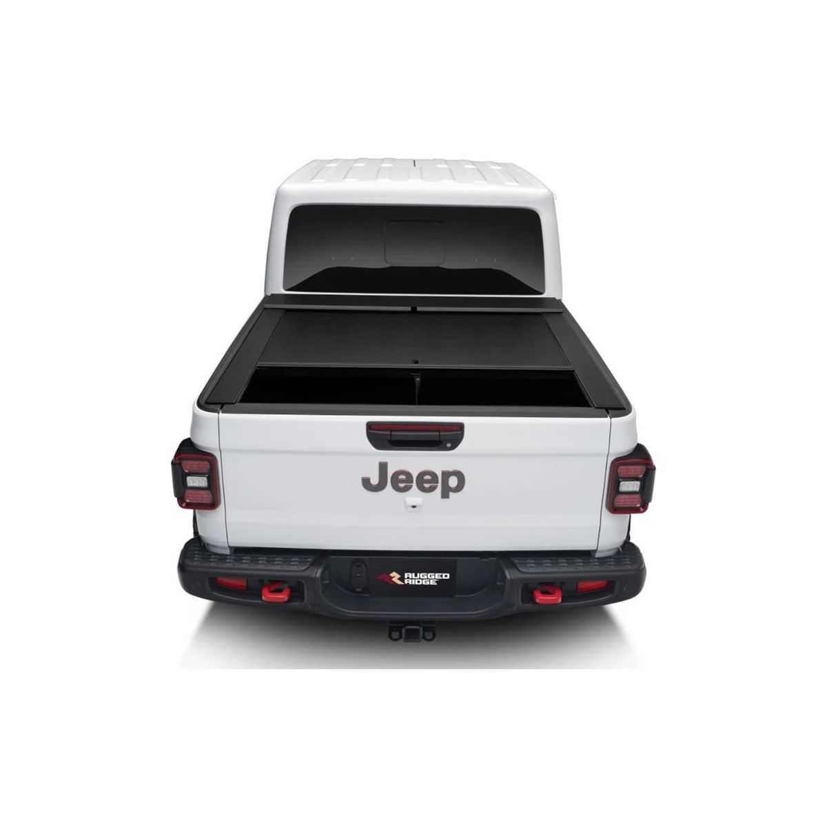 Rugged Ridge Armis Retractable Locking Bed Cover W-Trail Rails  (2020-C Jeep Gladiator JT 13550.31