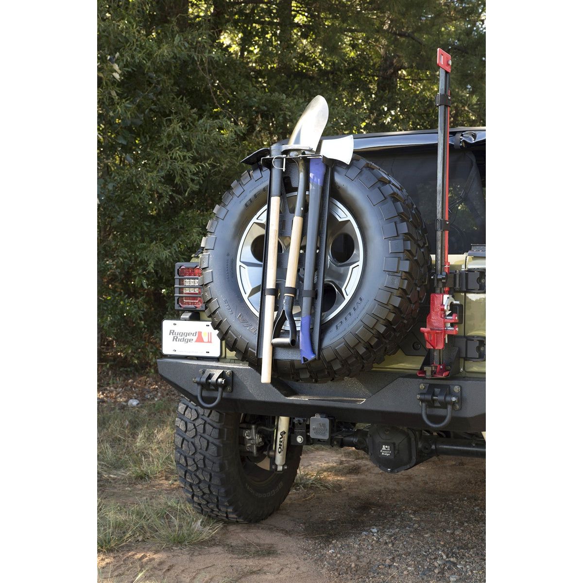 Rugged Ridge Spare Tire Tool Rack System for Universal Applications 13551.63