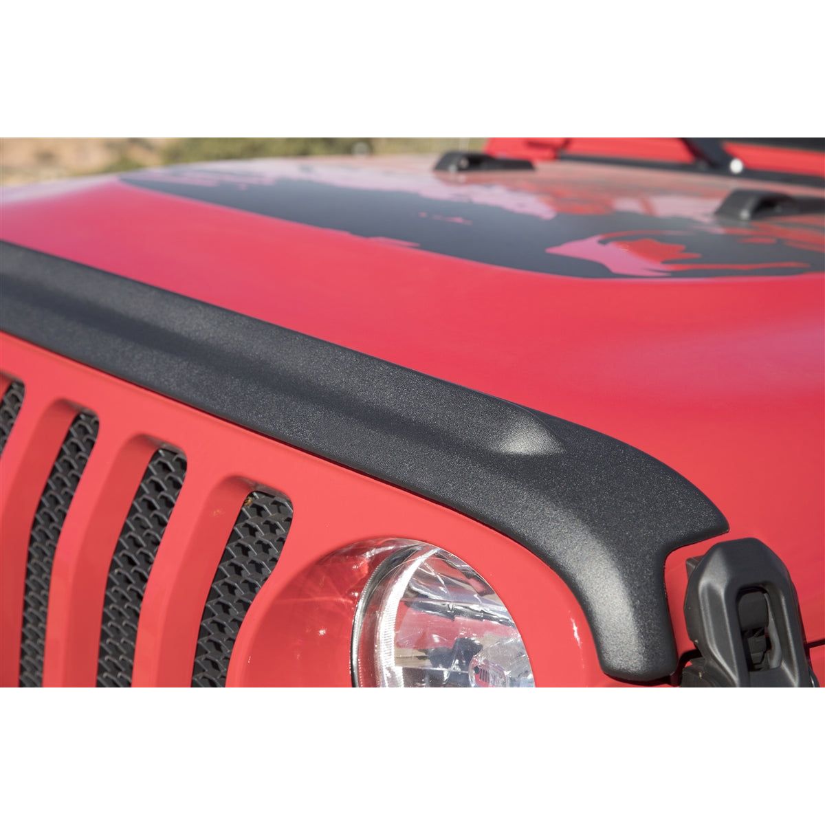 Bushwacker Trail Armor Hood Stone Guard (Black) for 18-C Jeep Wrangler JL  2-4 Door Models & Gladiator JT