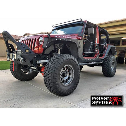 Poison Spyder Front Inner Fender Kit - Vented - Black for 07-18 Jeep Wrangler JK 17-02-080-VP1