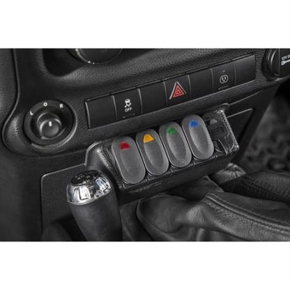 Rugged Ridge Lower Switch Panel Kit for 2011-2018 Jeep Wrangler JK, Rubicon 2-4 Door Models 17235.84