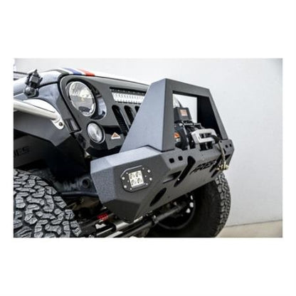 Aries Automotive TrailChaser Front Bumper (Option 1) Black - for 2007-2018 Jeep Wrangler JK 2082046