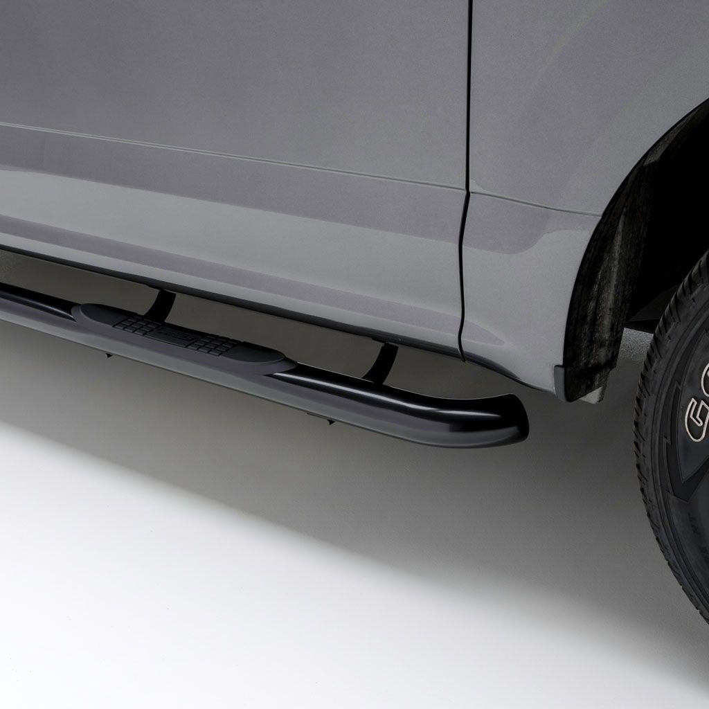 Aries Automotive  3" Round Black Steel Side Bars for 2021-C Ford Bronco 209045